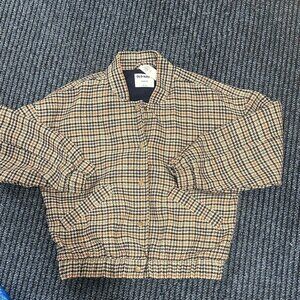 Old Navy Houndstooth Bomber Jacket Petite M NWT